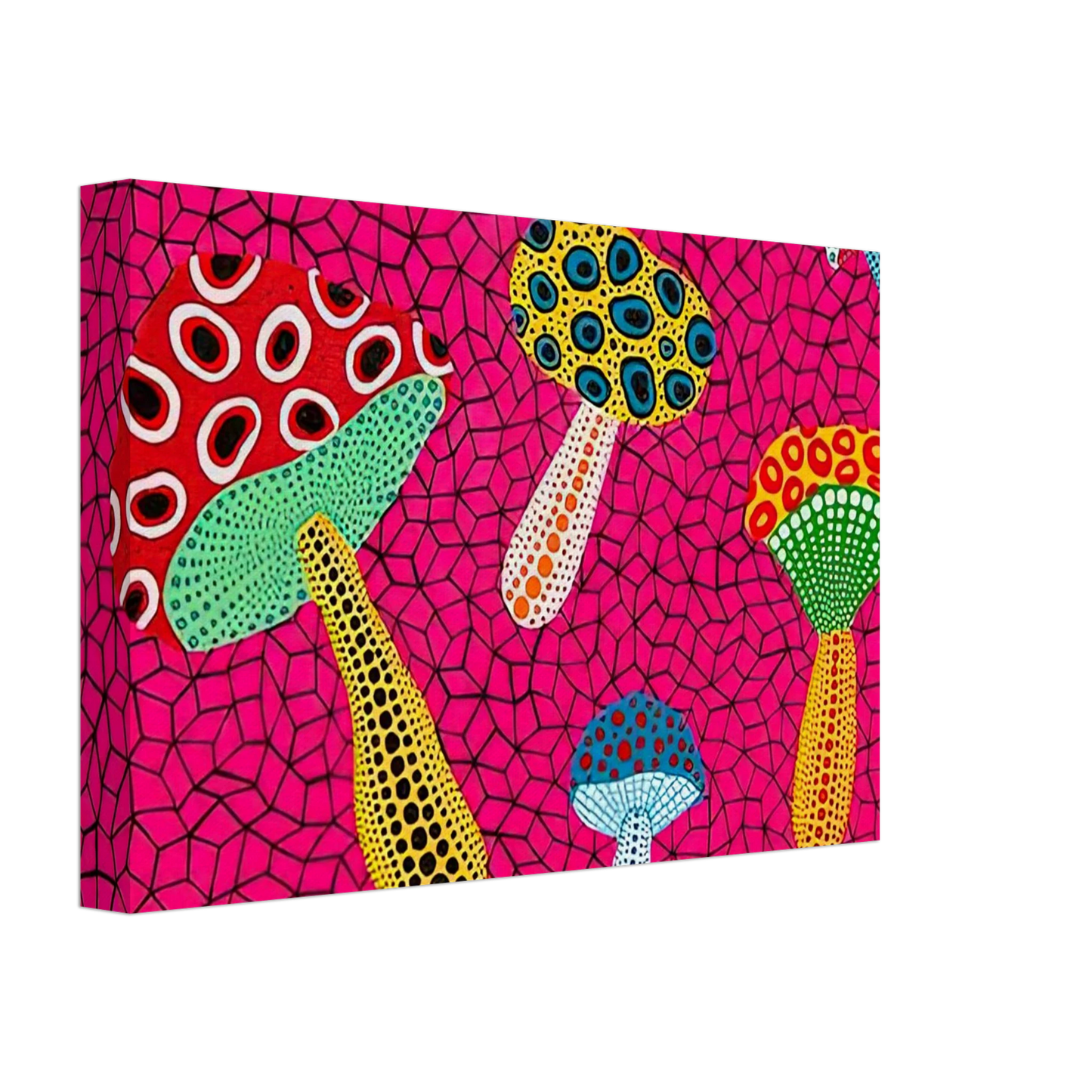 Yayoi Kusama - MUSHROOMS 1995 Canvas - 40x60 cm / 16x24 inches-canvas