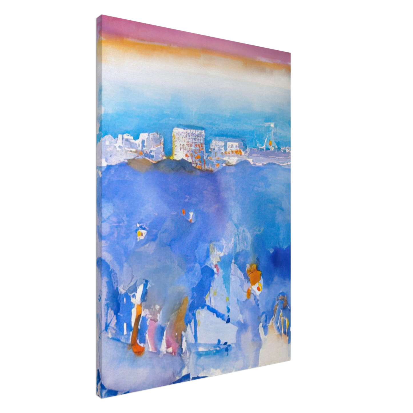 John Marin - New York Fantasy - 1912 Canvas - 20x30 cm / 8x12 inches-canvas