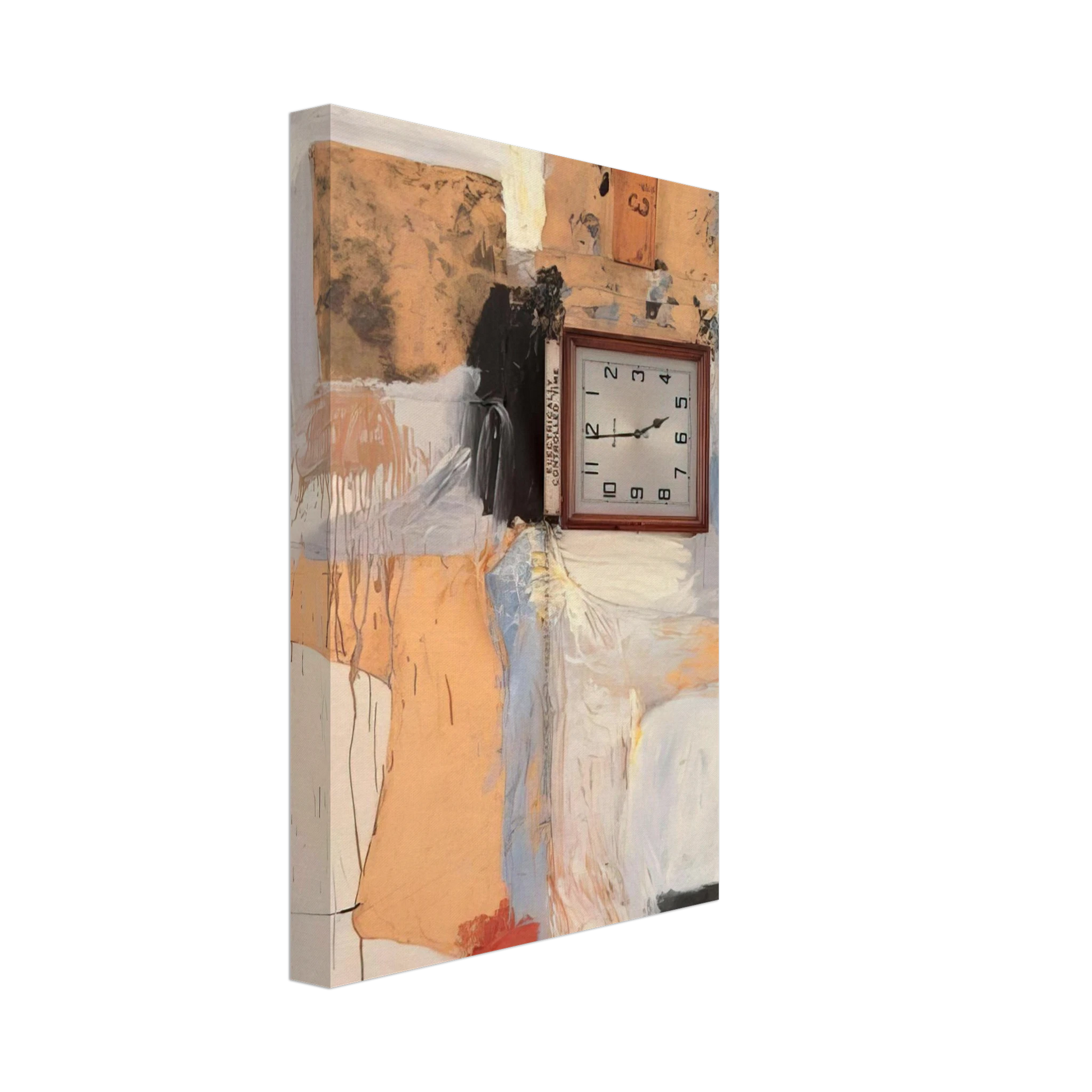 Robert Rauschenberg - THIRD TIME PAINTING 1961 Canvas - 40x60 cm / 16x24 inches-canvas