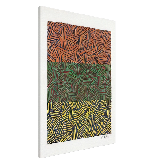 Jasper Johns - UNTITLED 1978 Canvas - 20x30 cm / 8x12 inches-canvas