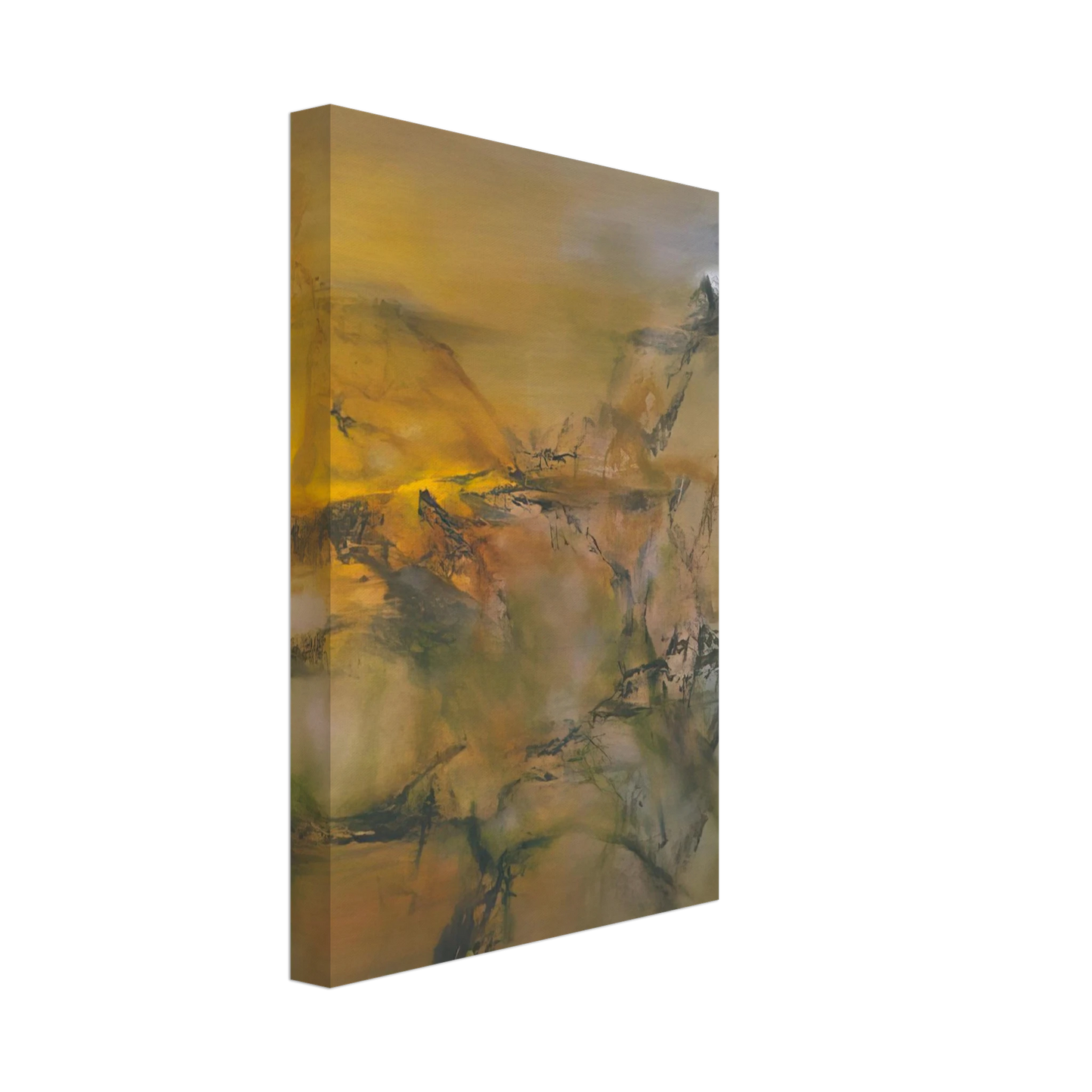 Zao Wou-Ki - 1 07 2001 2001 Canvas - 40x60 cm / 16x24 inches-canvas