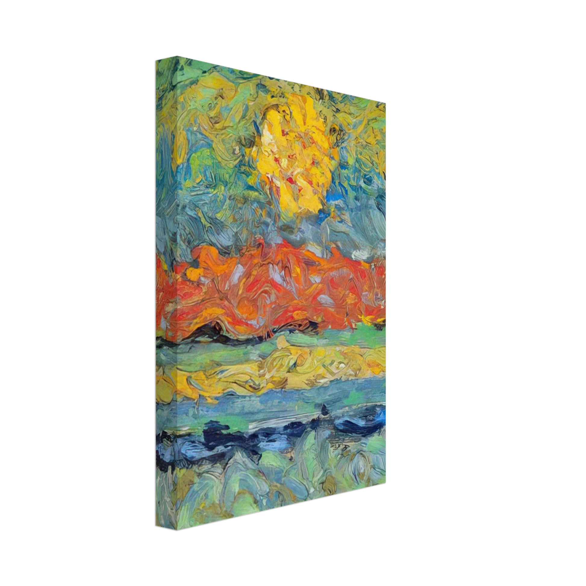 Max Ernst - Landscape with Sun Canvas - 70x100 cm / 28x40 inches-canvas