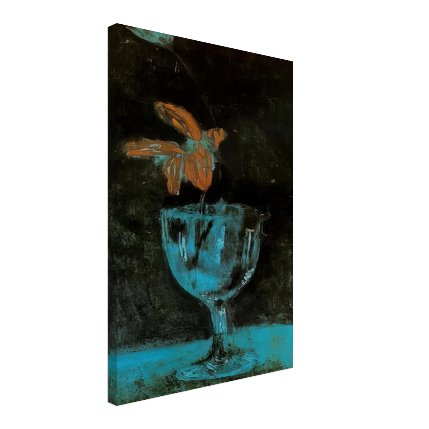 Pablo Picasso - A blue vase - 1903 Canvas - 70x100 cm / 28x40 inches-canvas