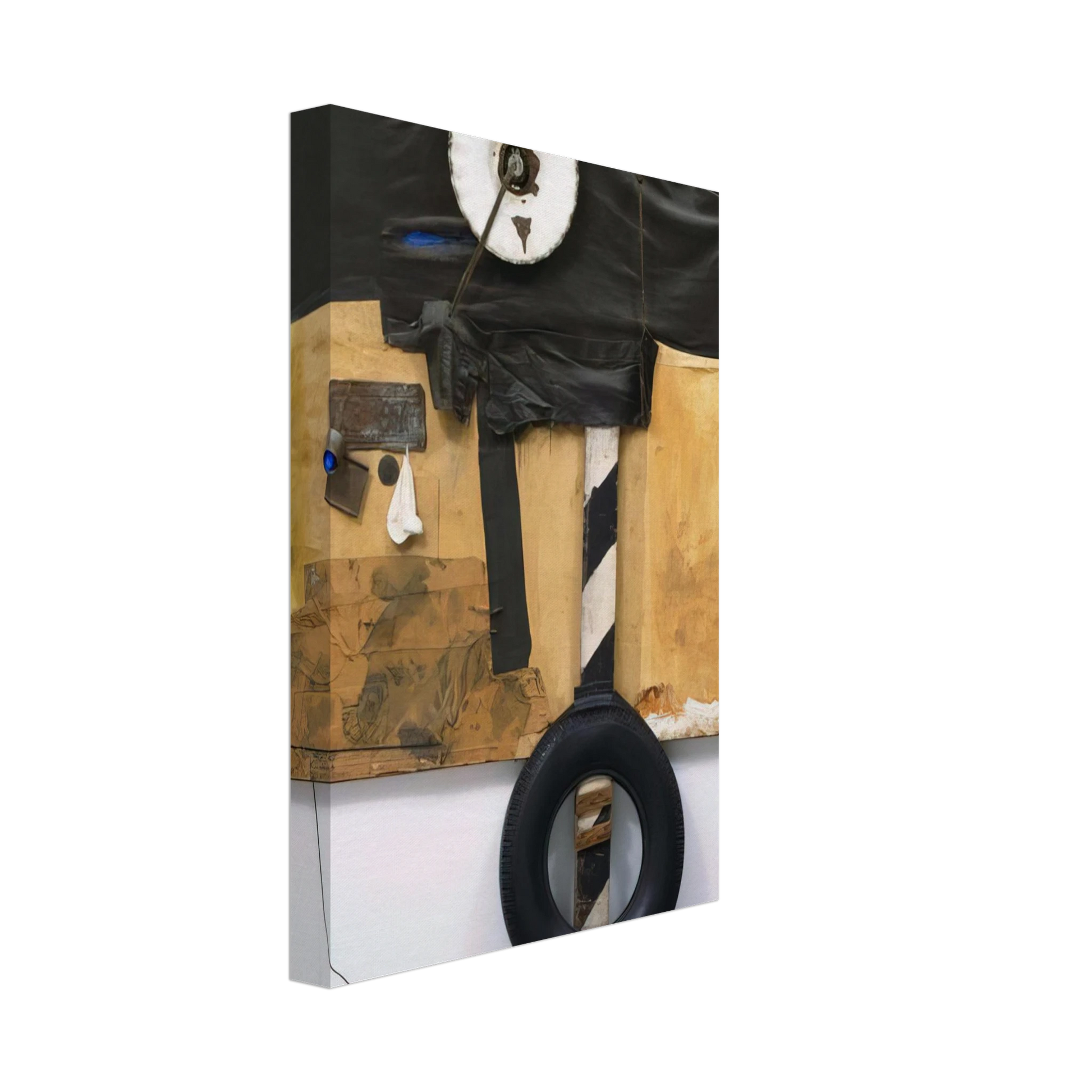 Robert Rauschenberg - FIRST LANDING JUMP 1961 Canvas - 70x100 cm / 28x40 inches-canvas