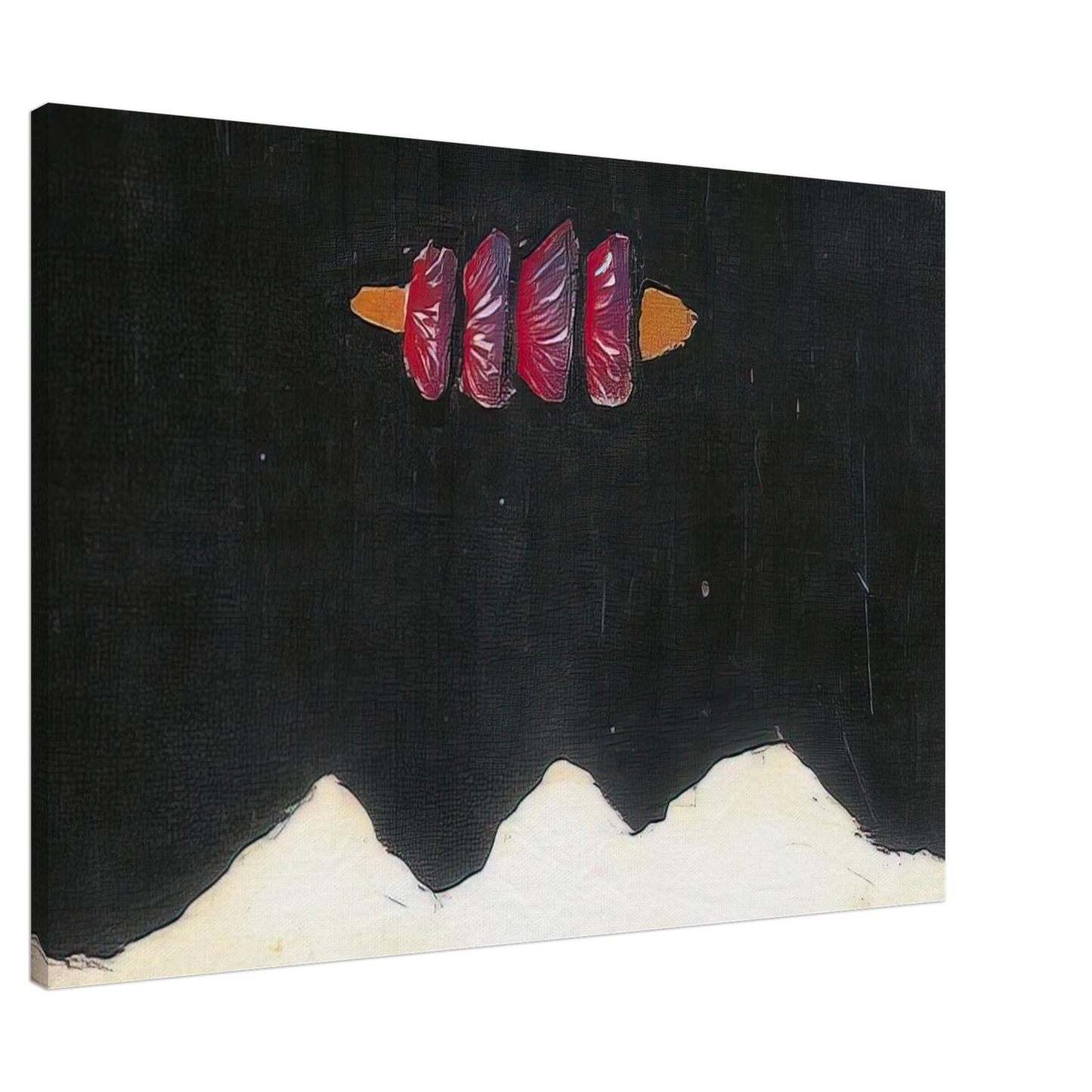 Forrest Bess - Untitled #39 - 1950 Canvas - 20x30 cm / 8x12 inches-canvas