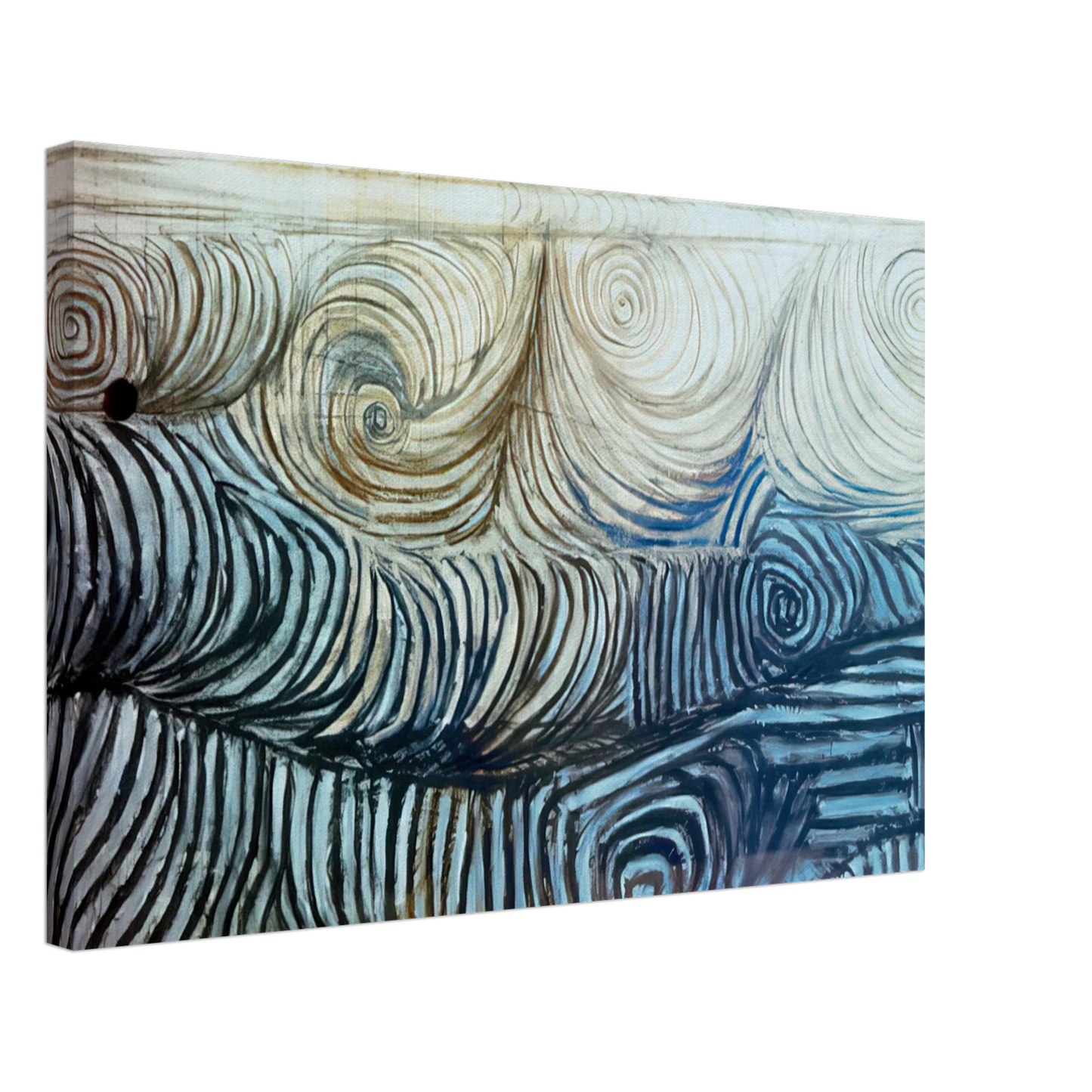 Victor Pasmore - THE WAVE 1950 Canvas - 40x60 cm / 16x24 inches-canvas