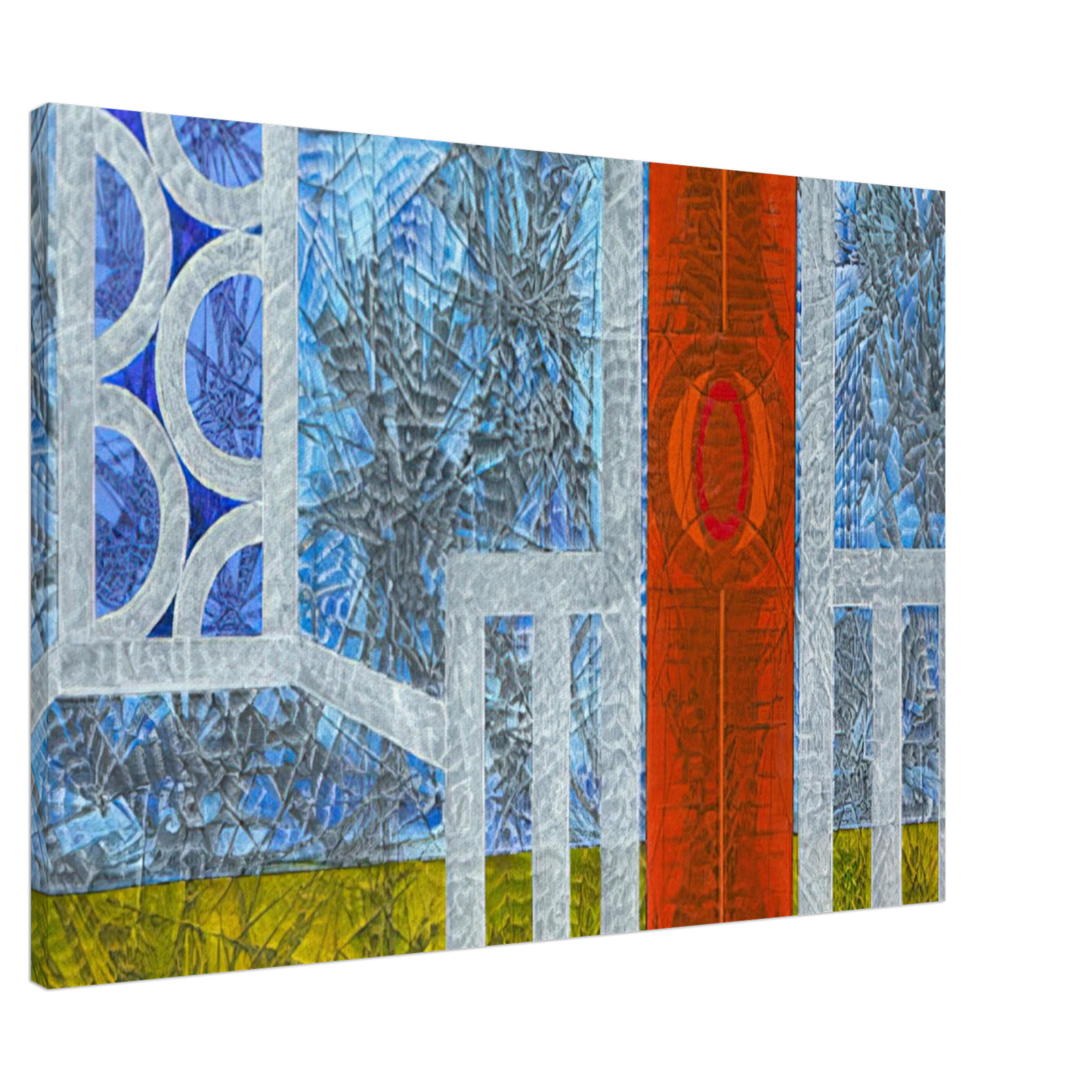 Jimmy Ernst - Epilogue - 1974 Canvas - 20x30 cm / 8x12 inches-canvas