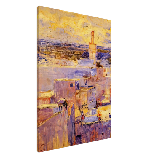 Theo van Rysselberghe - VIEW OF MEKNES MOROCCO Canvas - 20x30 cm / 8x12 inches-canvas