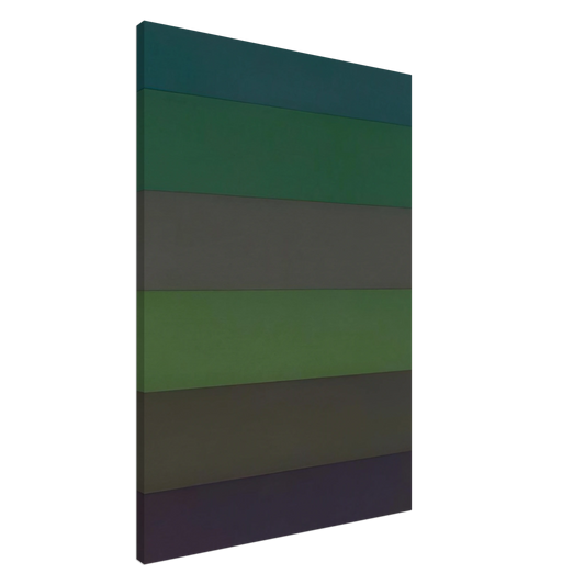 Sol LeWitt - Horizontal Bands with Colors Superimposed Canvas - 20x30 cm / 8x12 inches-canvas