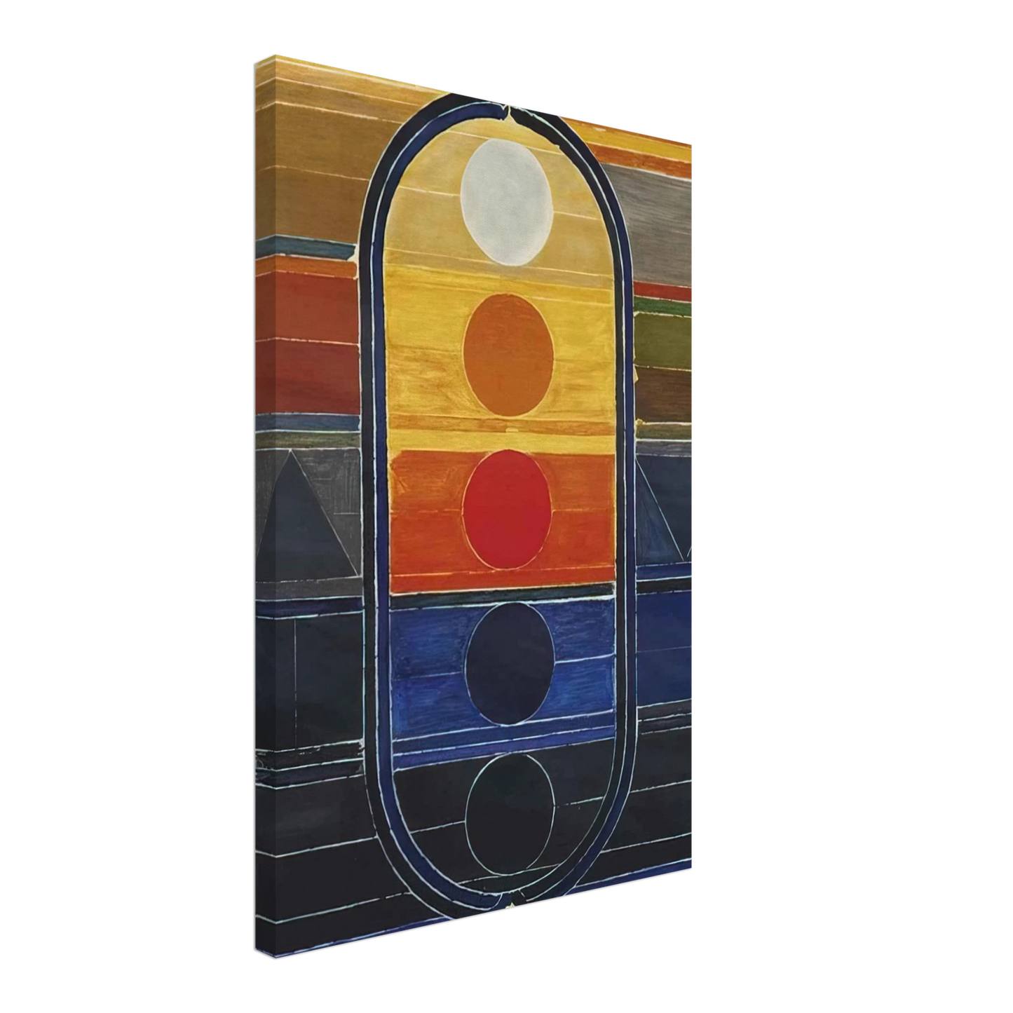 S. H. Raza - Composition - Abstract Art Canvas - 40x60 cm / 16x24 inches-canvas