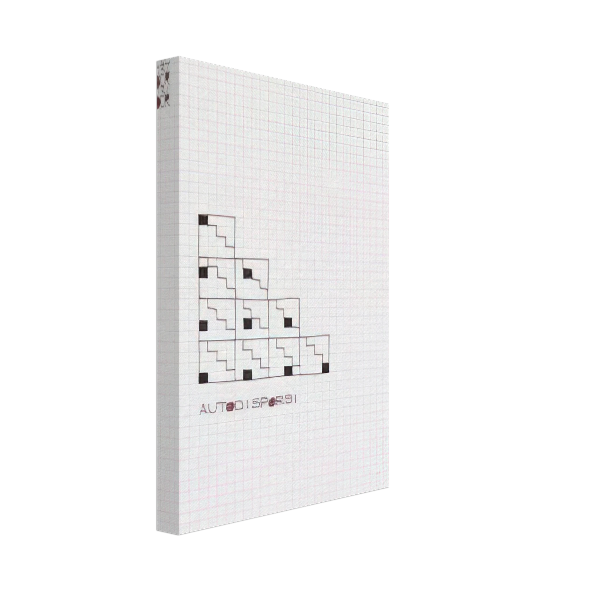 Alighiero Boetti - AUTODISPORSI 1975 Canvas - 40x60 cm / 16x24 inches-canvas