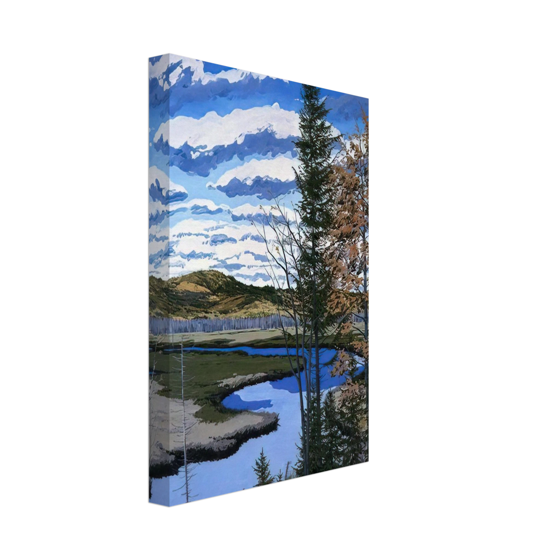 Neil Welliver - Shadow on Brigg's Meadow - 1981 Canvas - 40x60 cm / 16x24 inches-canvas