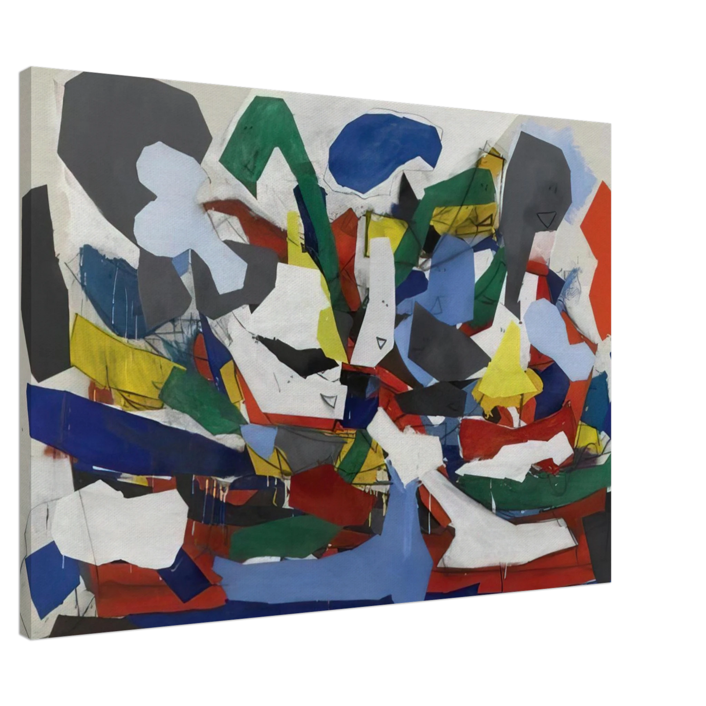 Robert Goodnough - Adventure II - 1963 Canvas - 20x30 cm / 8x12 inches-canvas