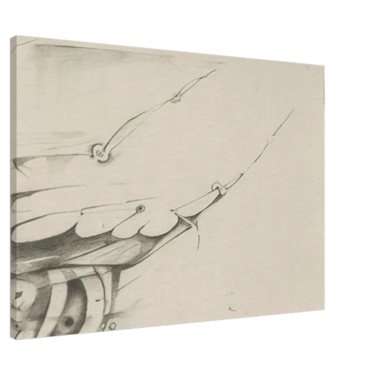 Lee Bontecou - UNTITLED 1998 1 Canvas - 20x30 cm / 8x12 inches-canvas