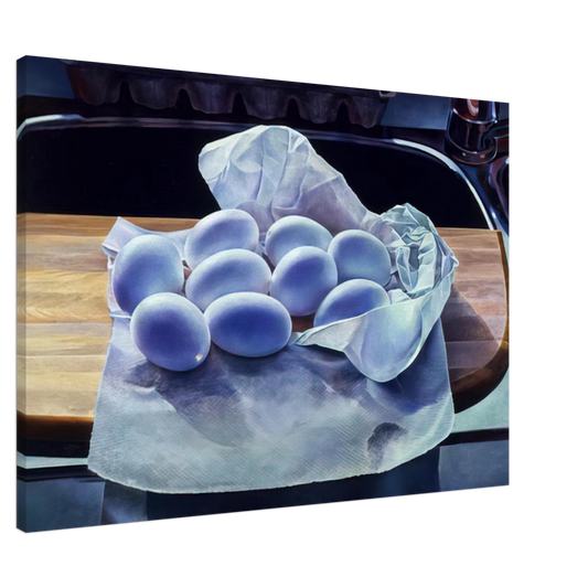 Mary Pratt - Hollowed Eggs for Easter - 1983 Canvas - Default Title-canvas