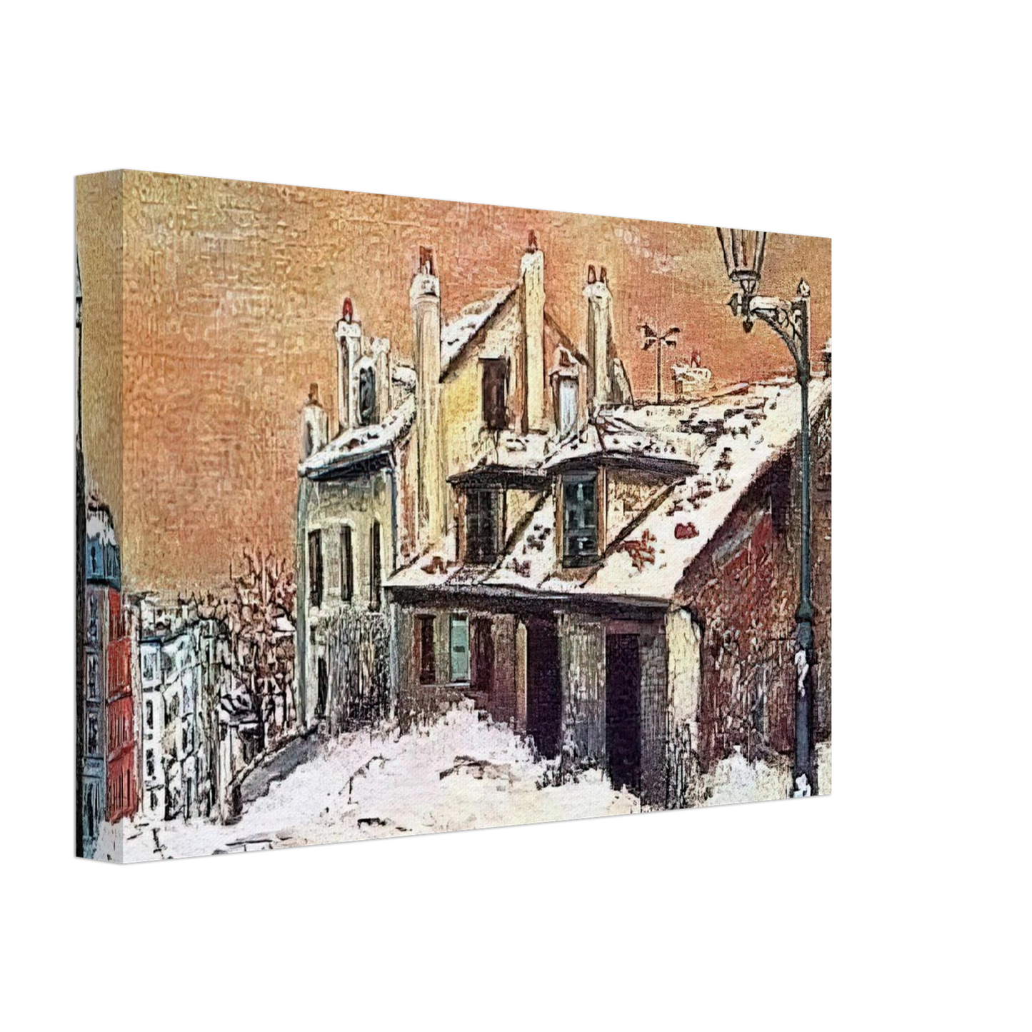 Maurice Utrillo - WINTER SCENE Canvas - 70x100 cm / 28x40 inches-canvas