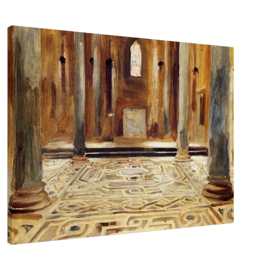 John Singer Sargent - A Mosque, Cairo Canvas - 20x30 cm / 8x12 inches-canvas