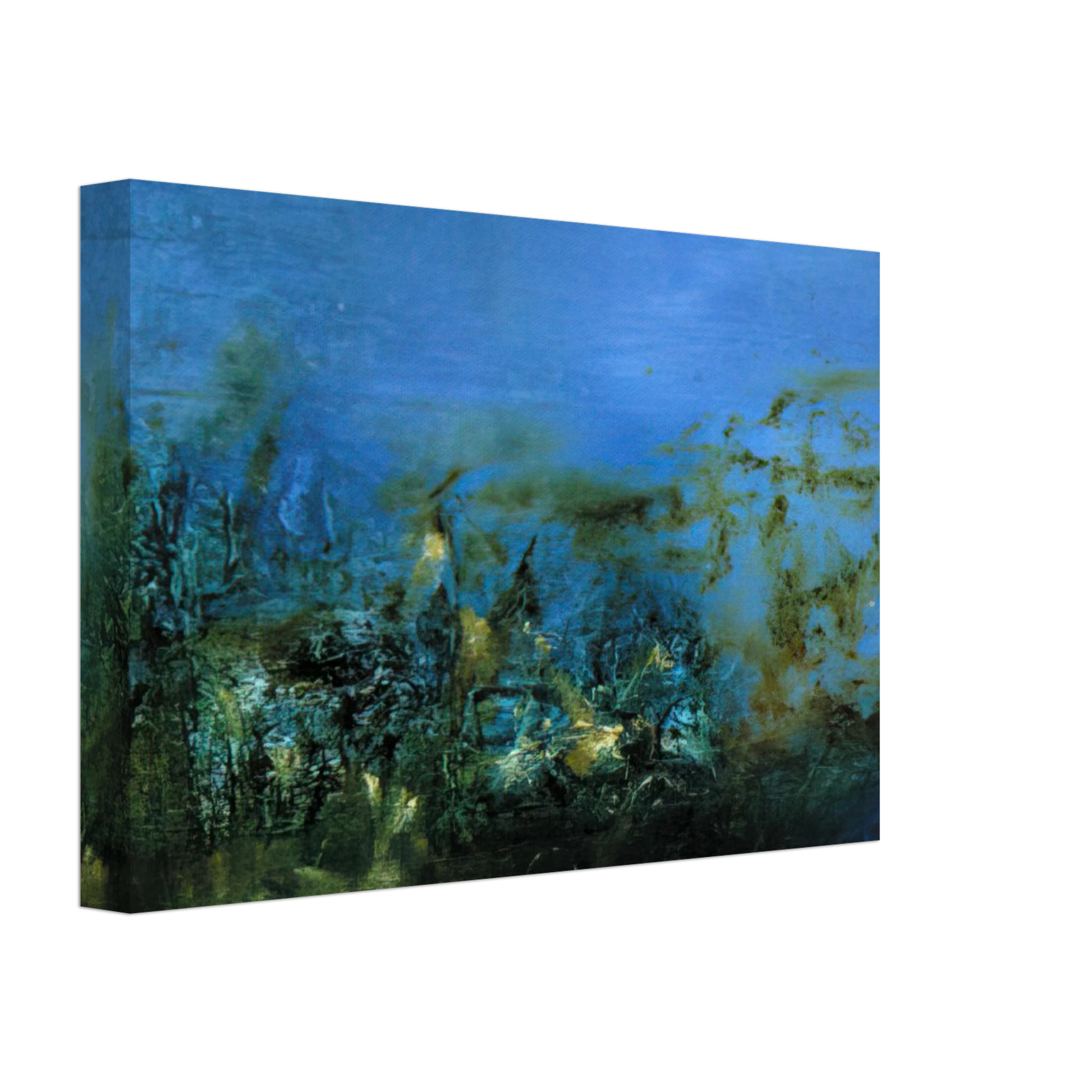 Zao Wou-Ki - 14 10 2002 2002 Canvas - 70x100 cm / 28x40 inches-canvas
