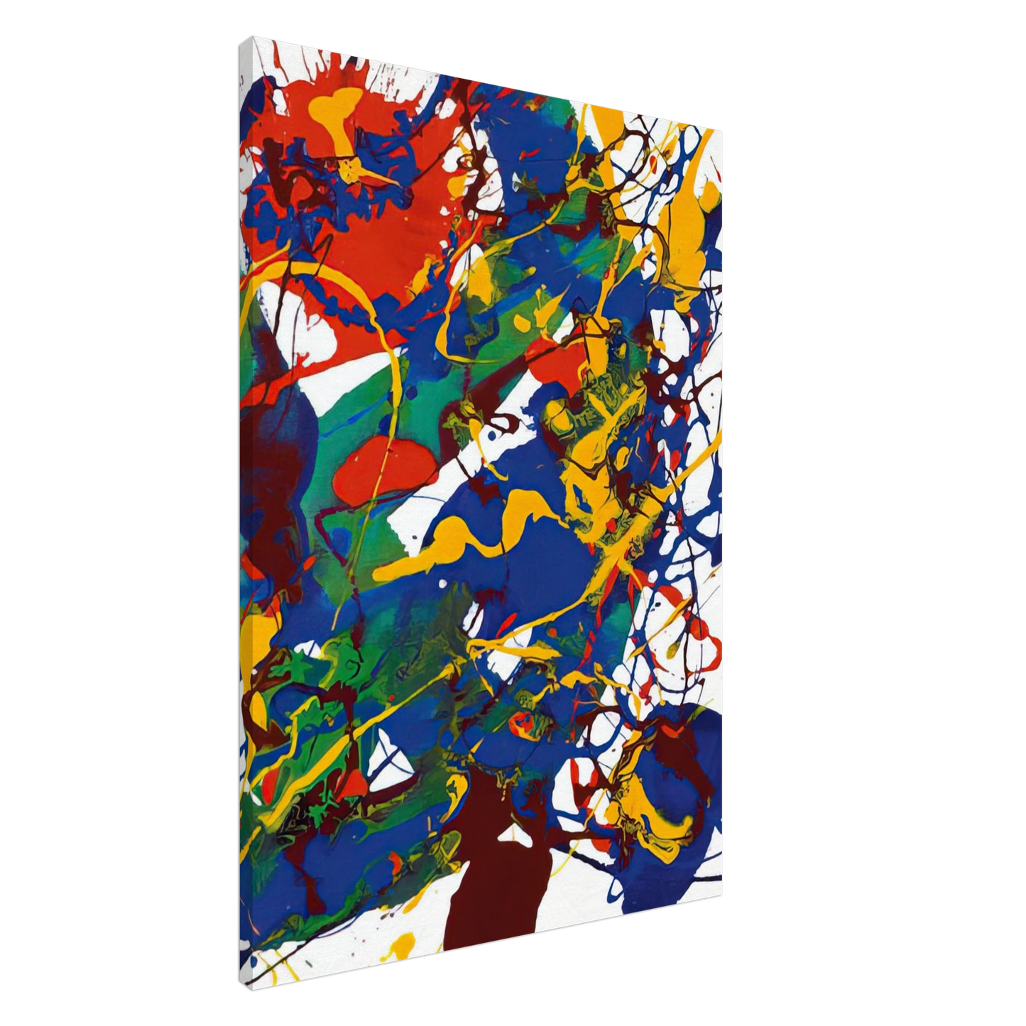 Sam Francis - Untitled  SFP94-101 SFF 1783  Canvas - 20x30 cm / 8x12 inches-canvas