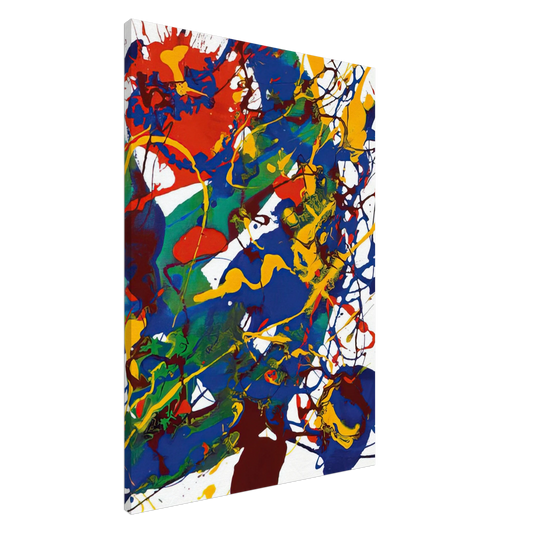 Sam Francis - Untitled  SFP94-101 SFF 1783  Canvas - 20x30 cm / 8x12 inches-canvas