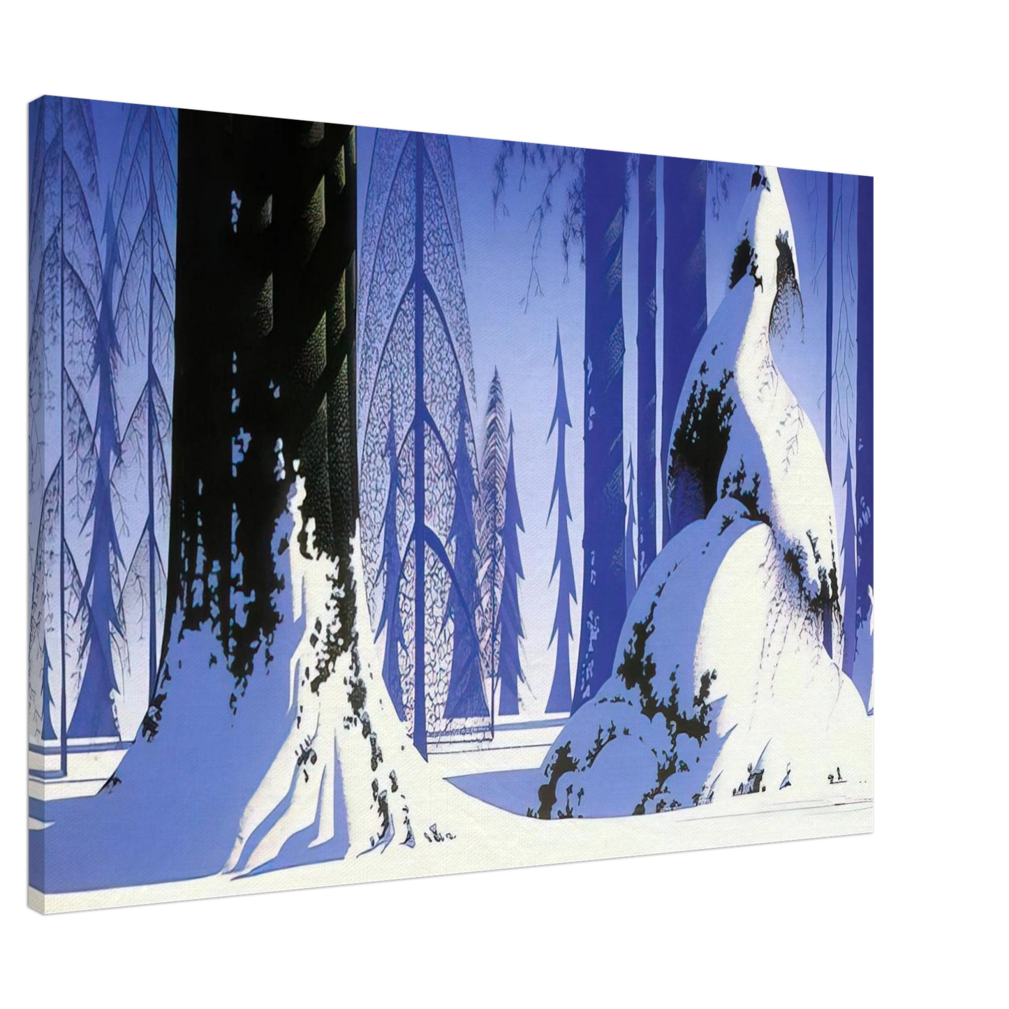 Eyvind Earle - Winter Canvas - 20x30 cm / 8x12 inches-canvas