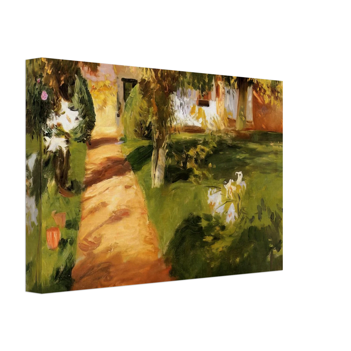 John Singer Sargent - Millet's Garden Canvas - 40x60 cm / 16x24 inches-canvas
