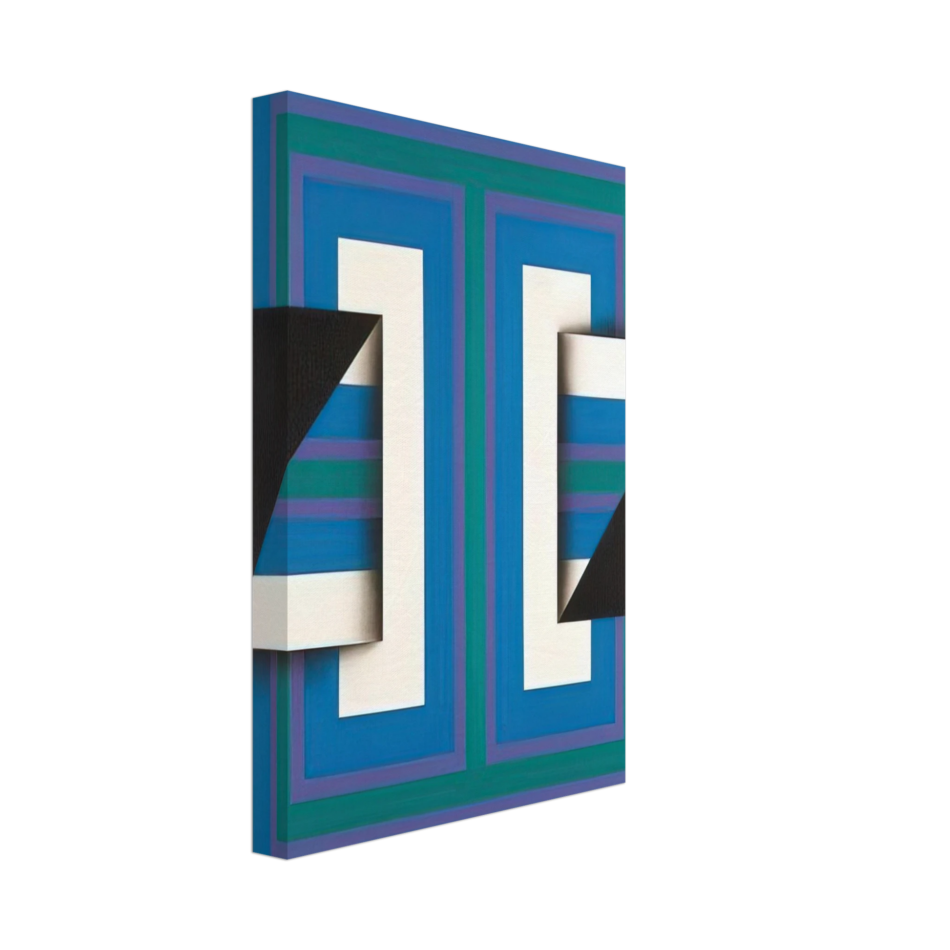 Omar Rayo - Palindrome 10 - 1967 Canvas - 40x60 cm / 16x24 inches-canvas