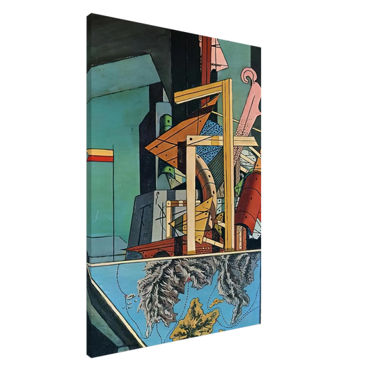 Giorgio de Chirico - THE MELANCHOLY OF DEPARTURE 1916 1 Canvas - 20x30 cm / 8x12 inches-canvas
