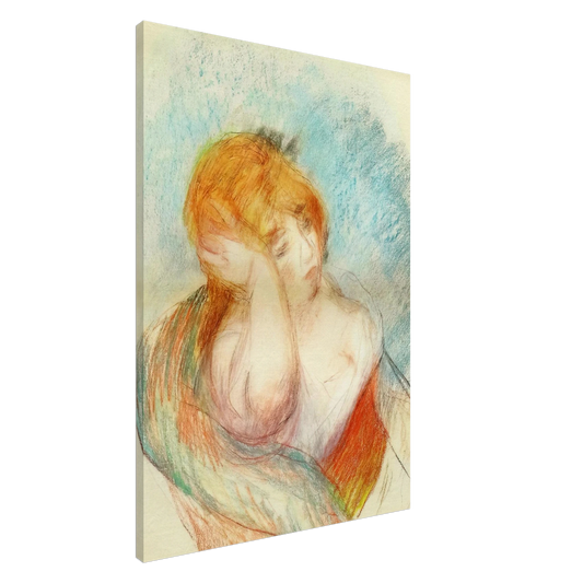 Pierre-Auguste Renoir - Seated Woman Canvas - 20x30 cm / 8x12 inches-canvas