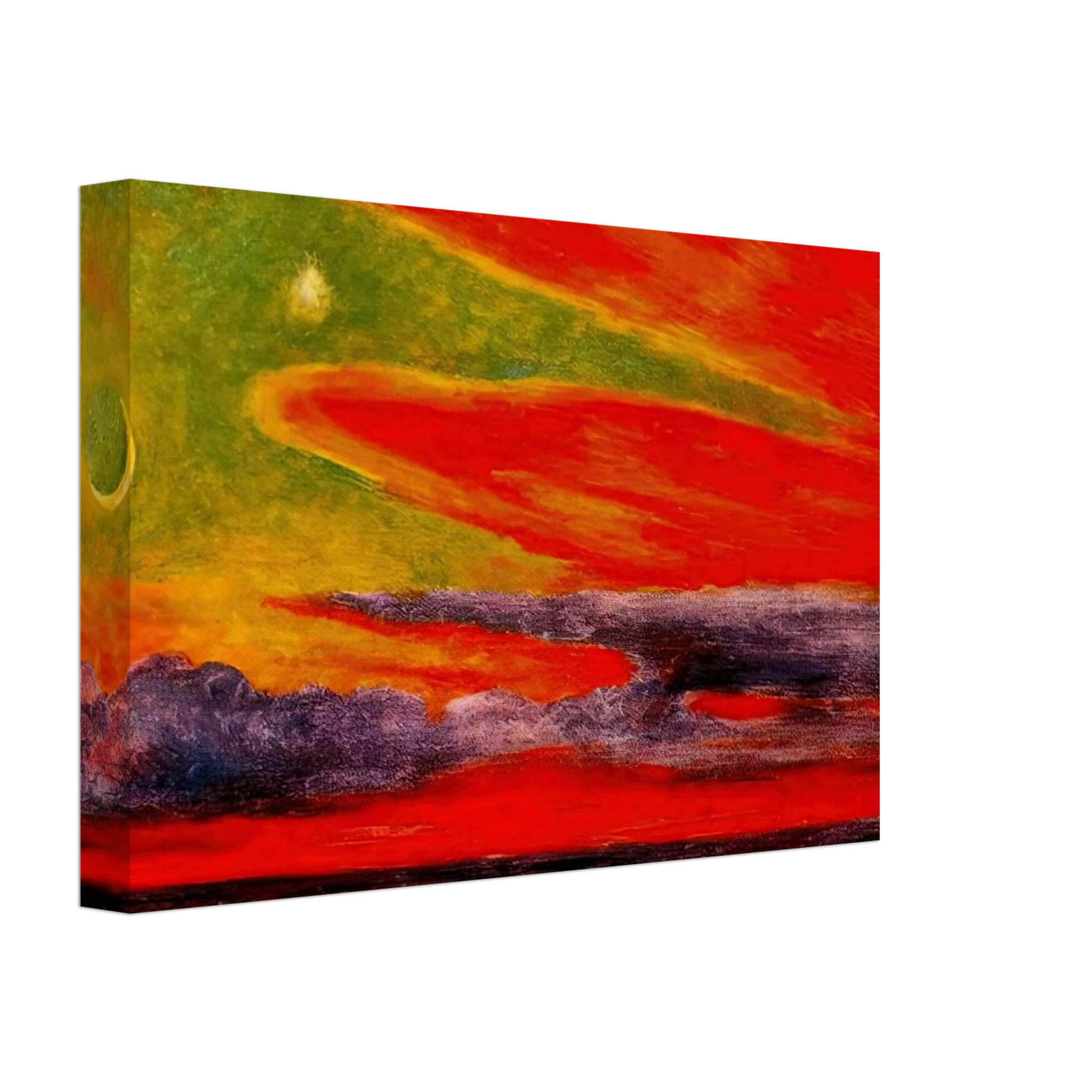 Diego Rivera - EVENING TWILIGHT AT ACAPULCO 1956 Canvas - 40x60 cm / 16x24 inches-canvas