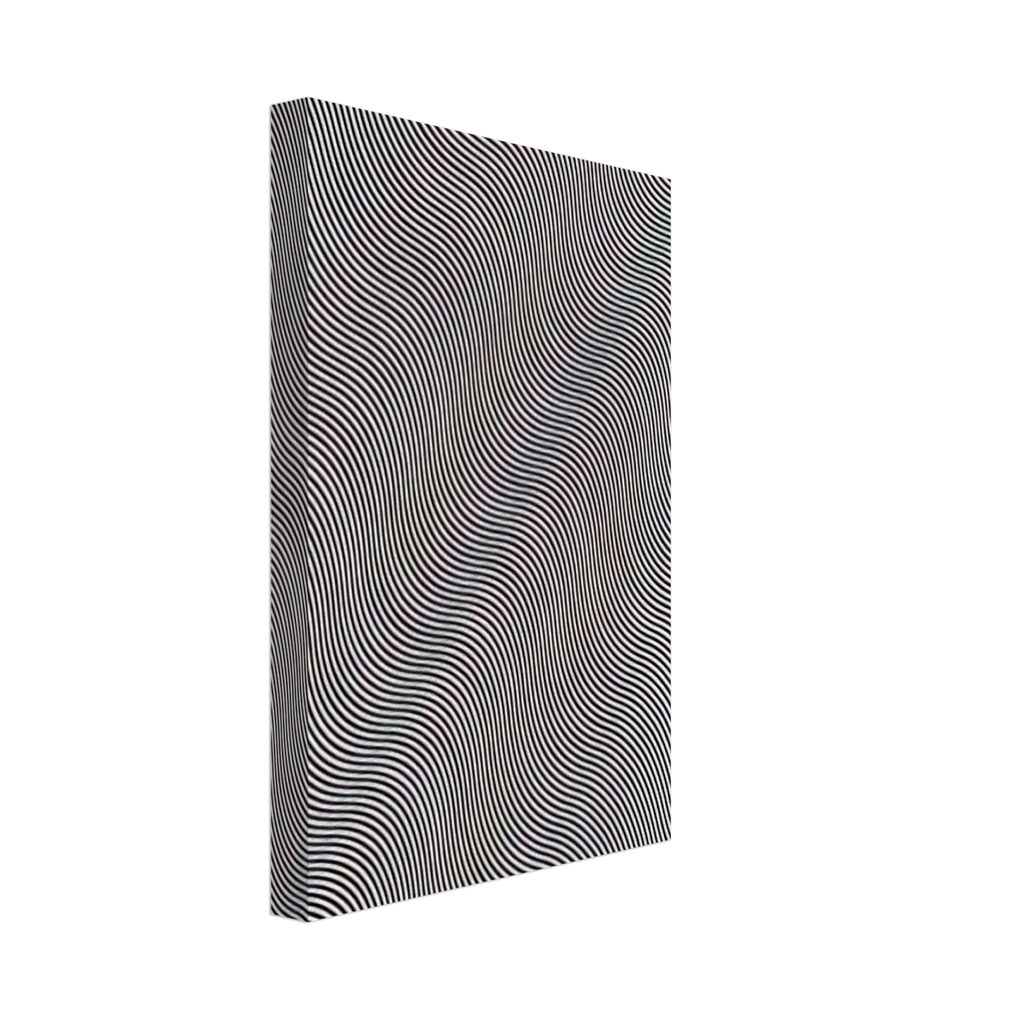 Bridget Riley - UNTITLED DIAGONAL CURVE 1966 Canvas - 40x60 cm / 16x24 inches-canvas