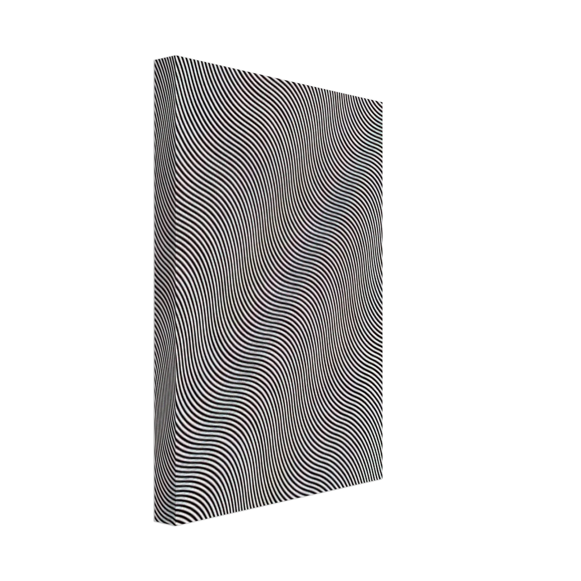 Bridget Riley - UNTITLED DIAGONAL CURVE 1966 Canvas - 40x60 cm / 16x24 inches-canvas