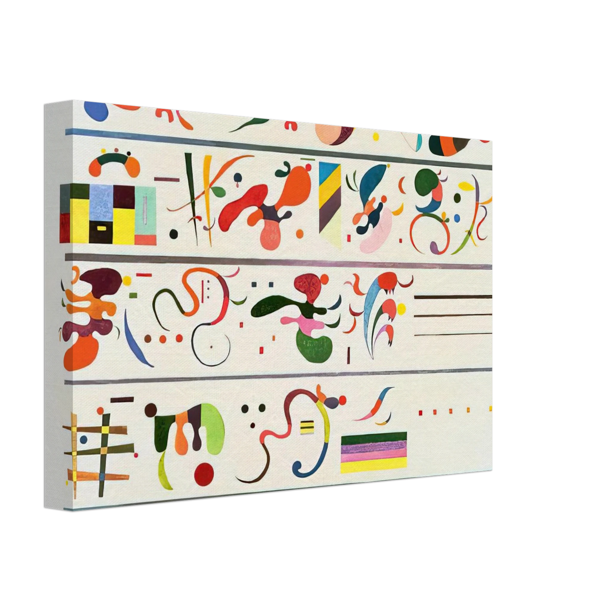 Wassily Kandinsky - SUCCESSION 1935 Canvas - 40x60 cm / 16x24 inches-canvas