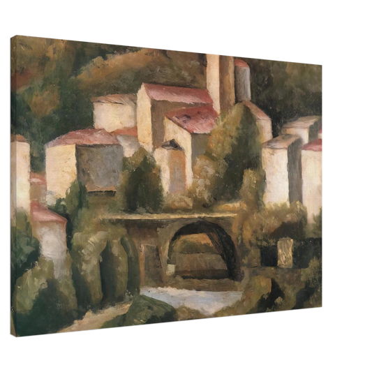 Carlo Carra - SAN GIACOMO DI VARALLO 1924 Canvas - 20x30 cm / 8x12 inches-canvas