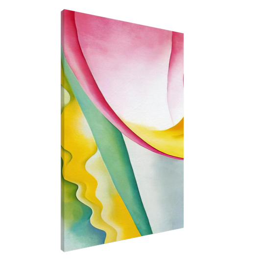 Georgia O'Keeffe - Abstraction No. 77  Tulip  Canvas - 20x30 cm / 8x12 inches-canvas