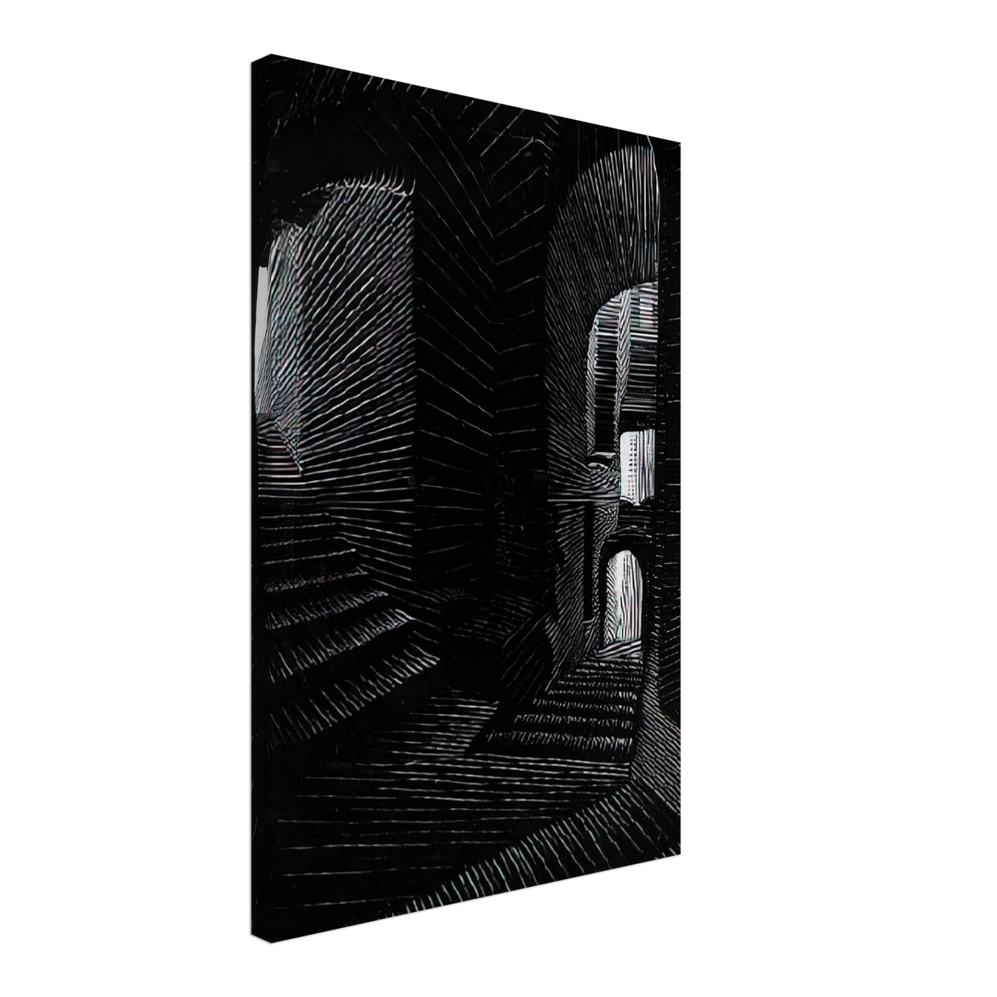 MC Escher - COVERED ALLEY IN ATRANI Canvas - 40x60 cm / 16x24 inches-canvas