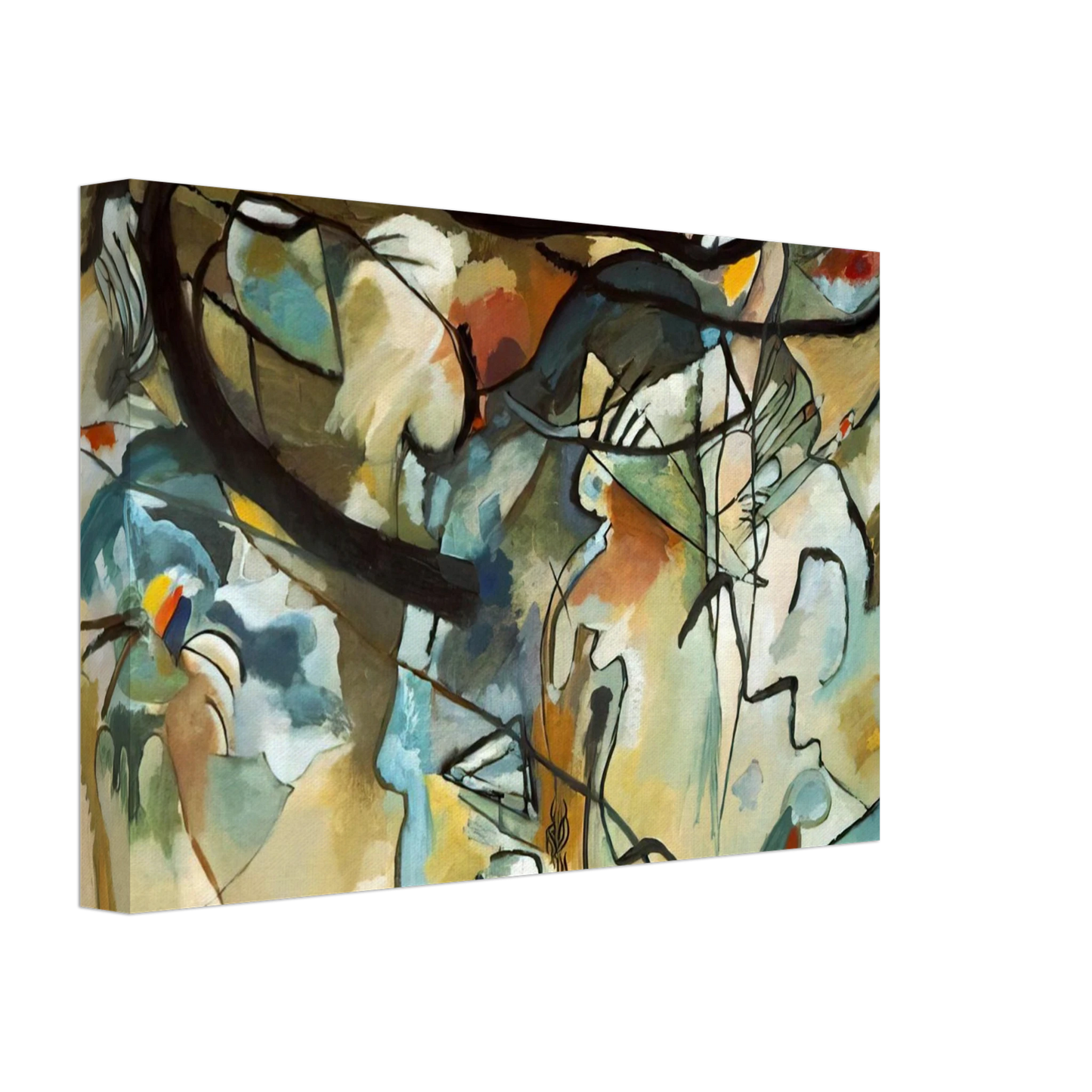 Wassily Kandinsky - COMPOSITION V 1911 Canvas - 70x100 cm / 28x40 inches-canvas