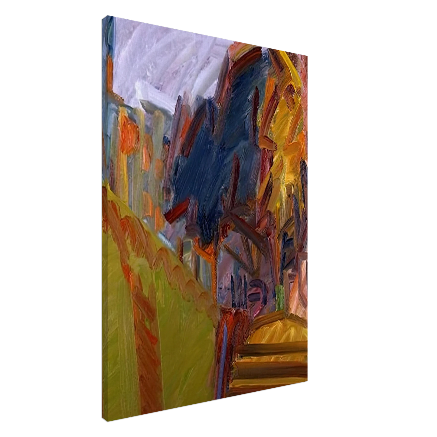 Frank Auerbach - ALBERO DI FRONTE Canvas - 20x30 cm / 8x12 inches-canvas