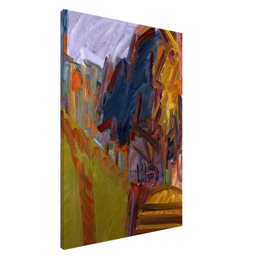 Frank Auerbach - ALBERO DI FRONTE Canvas - 20x30 cm / 8x12 inches-canvas