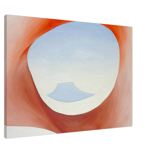 Georgia O'Keeffe - Pedernal - From the Ranch I Canvas - 20x30 cm / 8x12 inches-canvas