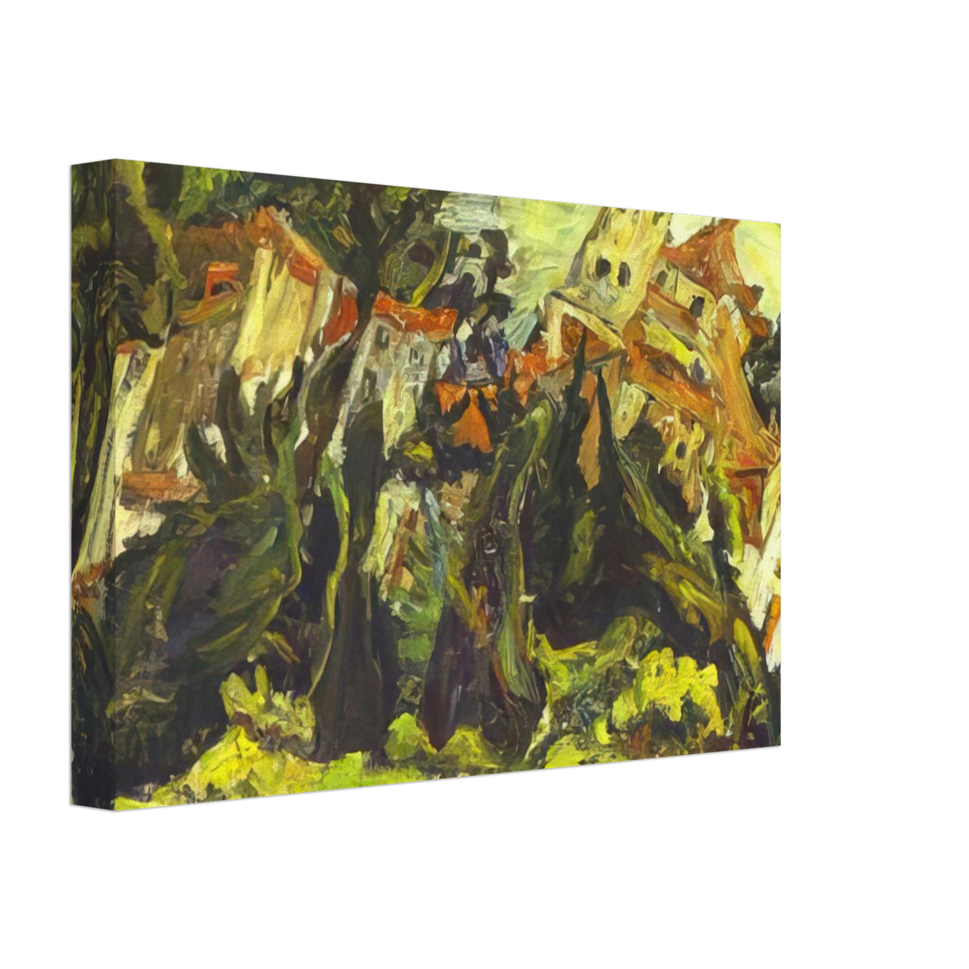 Chaim Soutine - HOUSES AT CERET Canvas - 70x100 cm / 28x40 inches-canvas