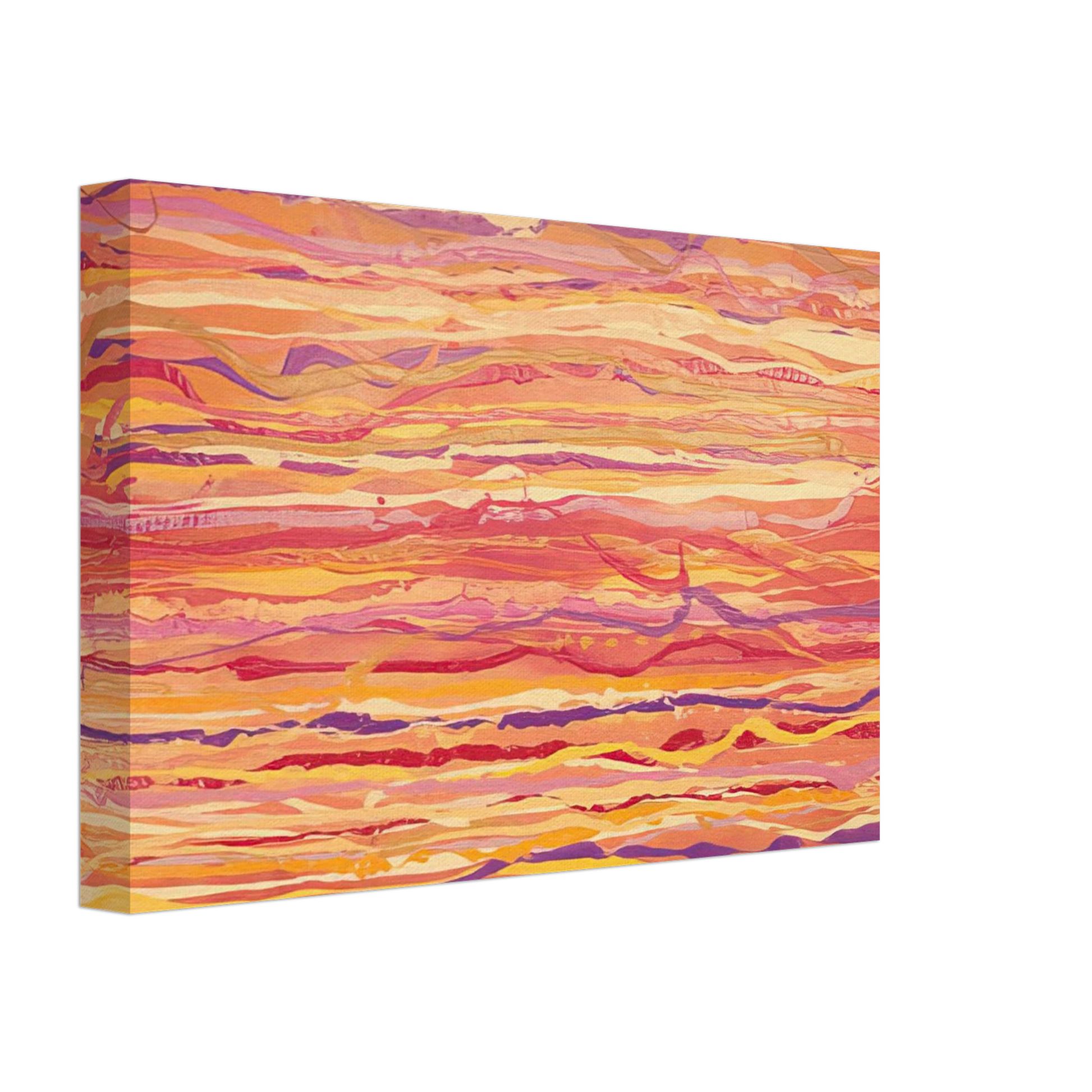 Ronnie Landfield - All Over Pour Painting - 1969 Canvas - 70x100 cm / 28x40 inches-canvas