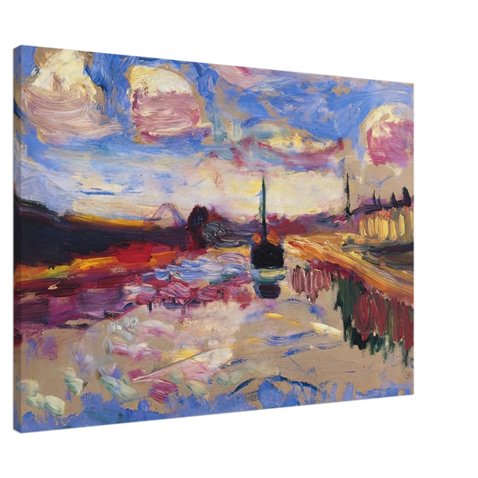 Henri Matisse - CANAL DU MIDI 1899 Canvas - 20x30 cm / 8x12 inches-canvas