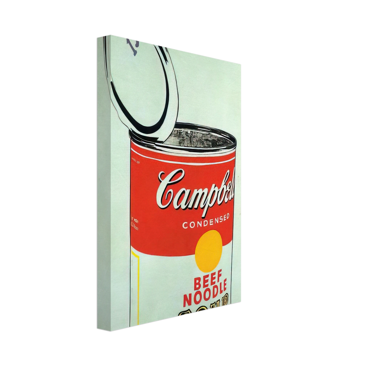 Andy Warhol - Big Campbell's Soup Can 19c  Beef Noodle  Canvas - 40x60 cm / 16x24 inches-canvas