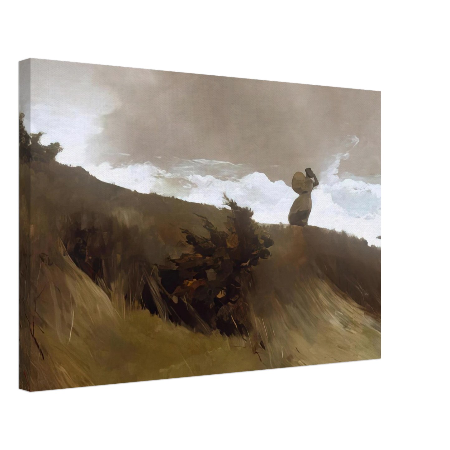 Winslow Homer - THE WEST WIND Canvas - 40x60 cm / 16x24 inches-canvas