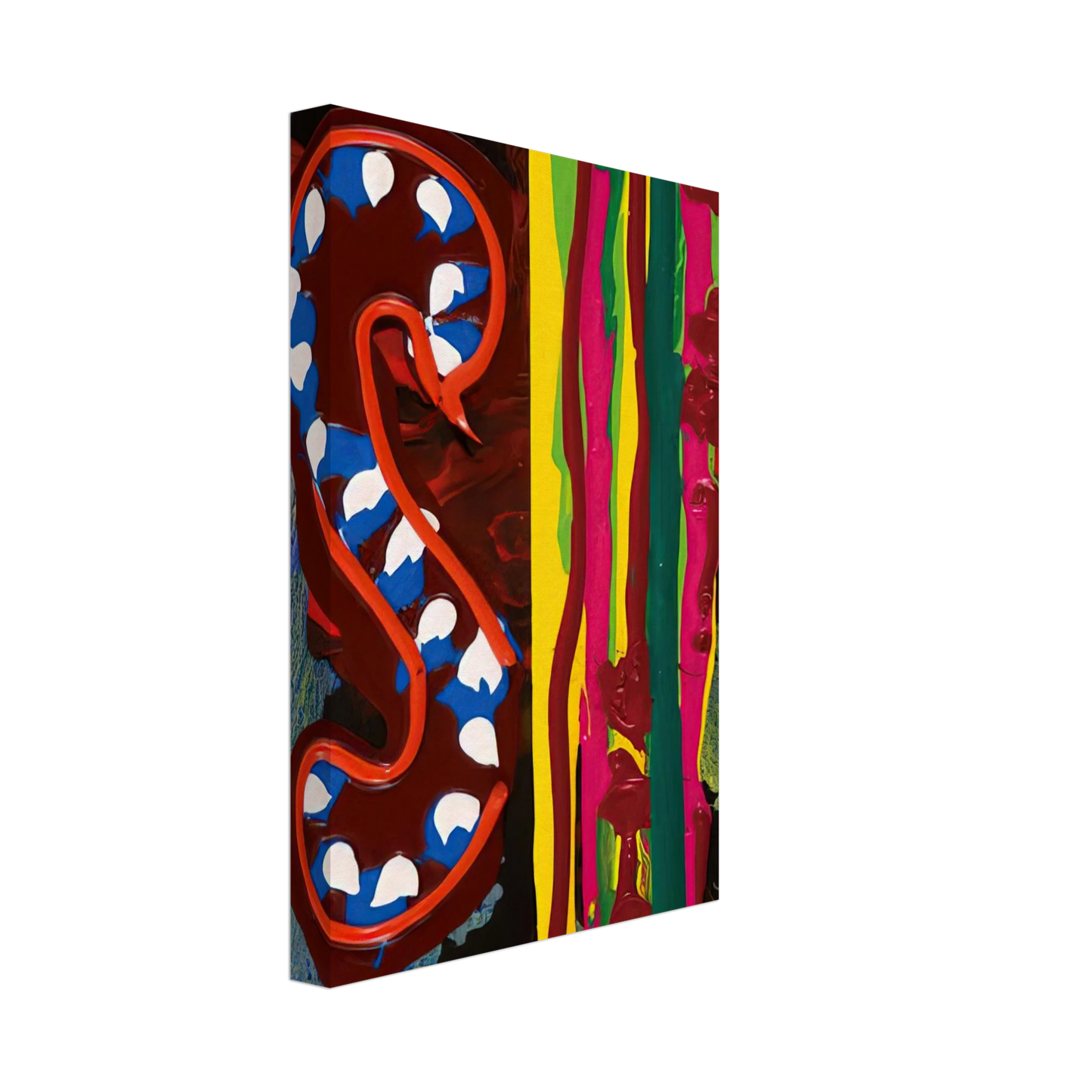 John Hoyland - Spirit Night - 18.06.98 - 1998 Canvas - 70x100 cm / 28x40 inches-canvas