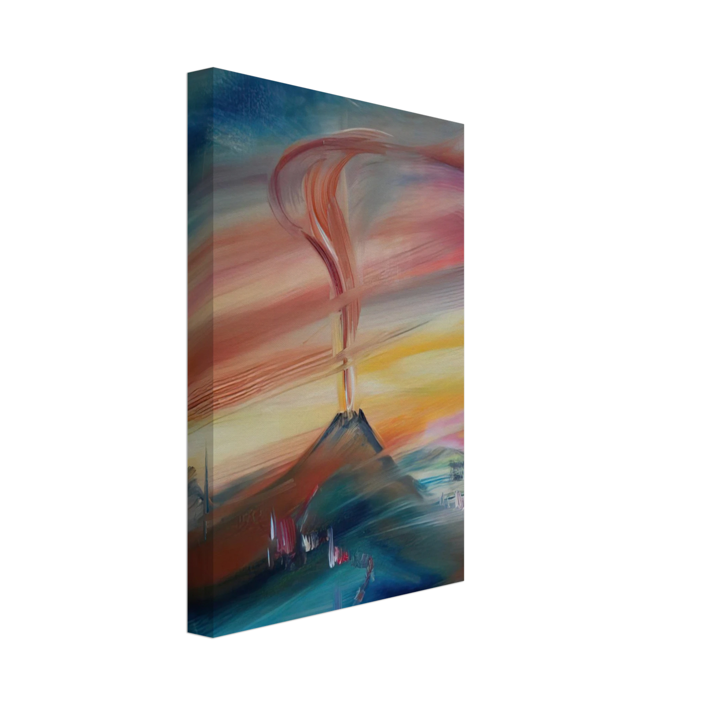 Konrad Zuse - After Eruption of the Hessian Skittles Canvas - 70x100 cm / 28x40 inches-canvas