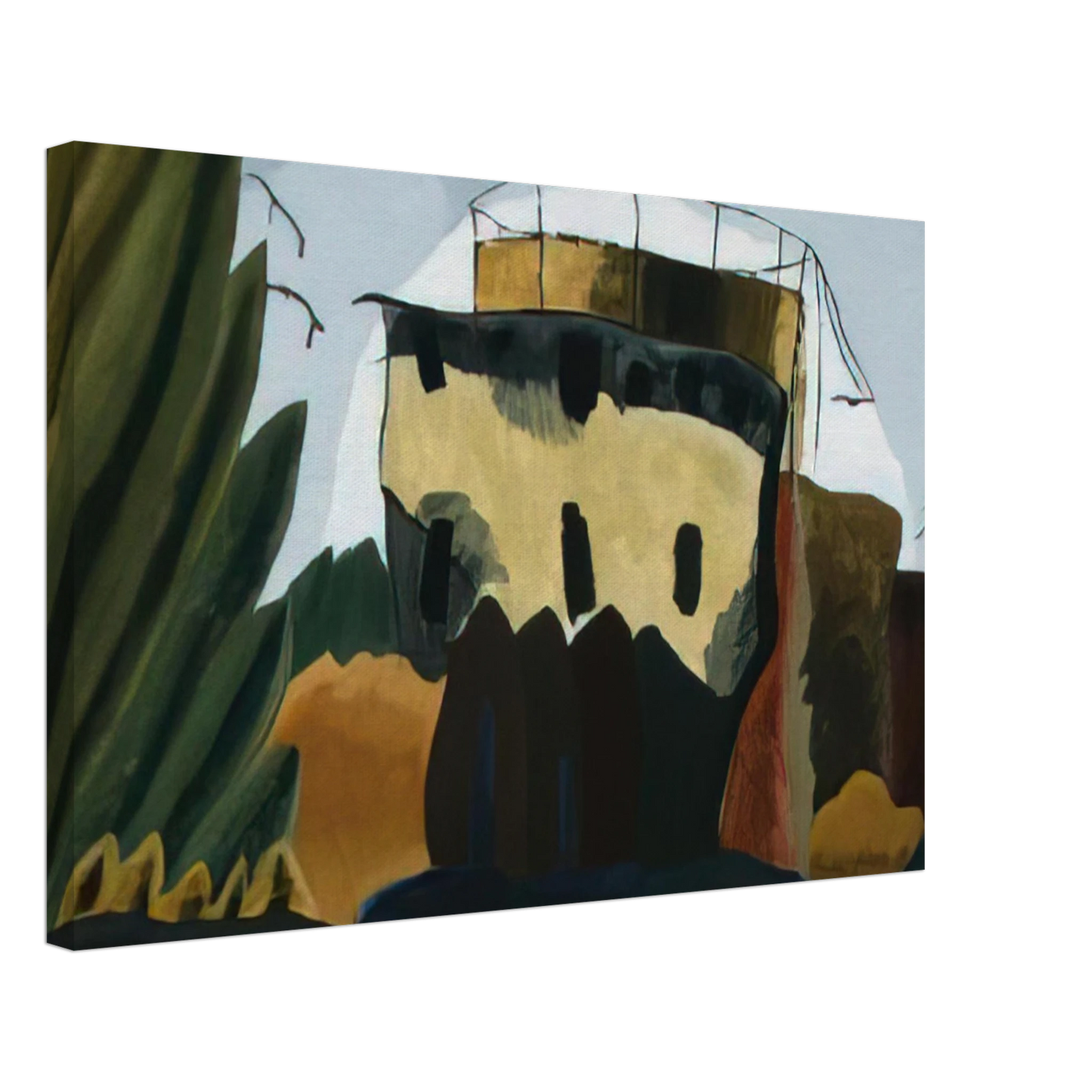 Arthur Dove - Tanks - 1938 Canvas - 70x100 cm / 28x40 inches-canvas