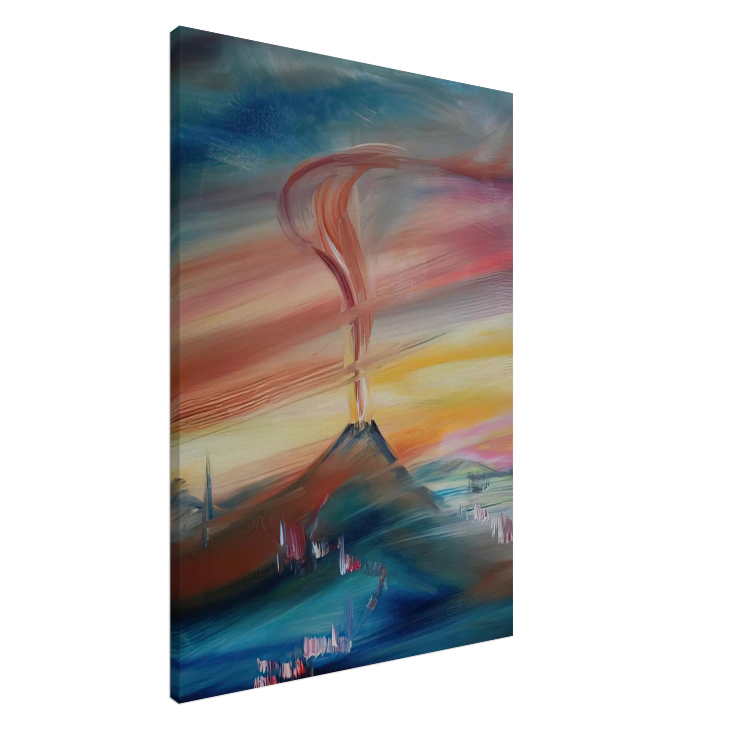 Konrad Zuse - After Eruption of the Hessian Skittles Canvas - 20x30 cm / 8x12 inches-canvas