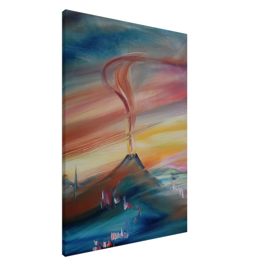 Konrad Zuse - After Eruption of the Hessian Skittles Canvas - 20x30 cm / 8x12 inches-canvas